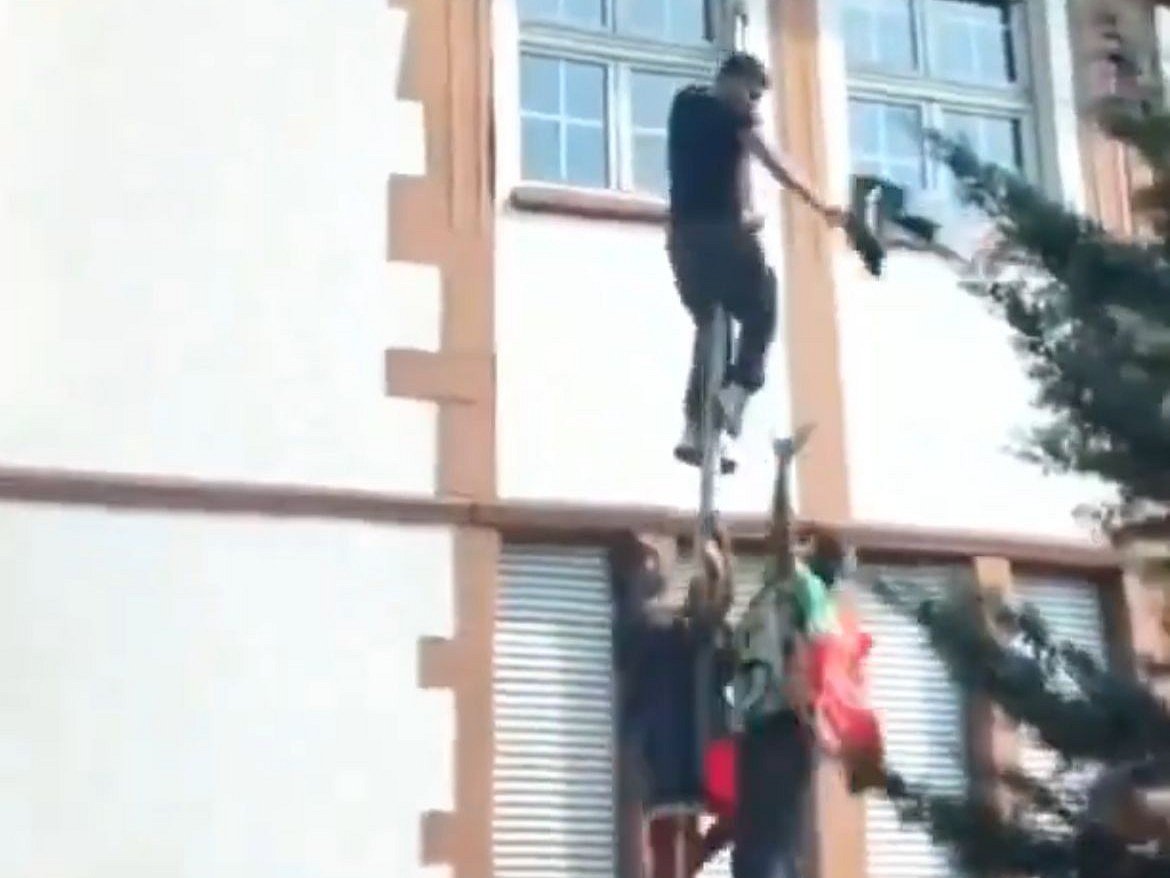 X Screengrab : Pakistani Consulate Attacked By 'Afghans' In Germany |